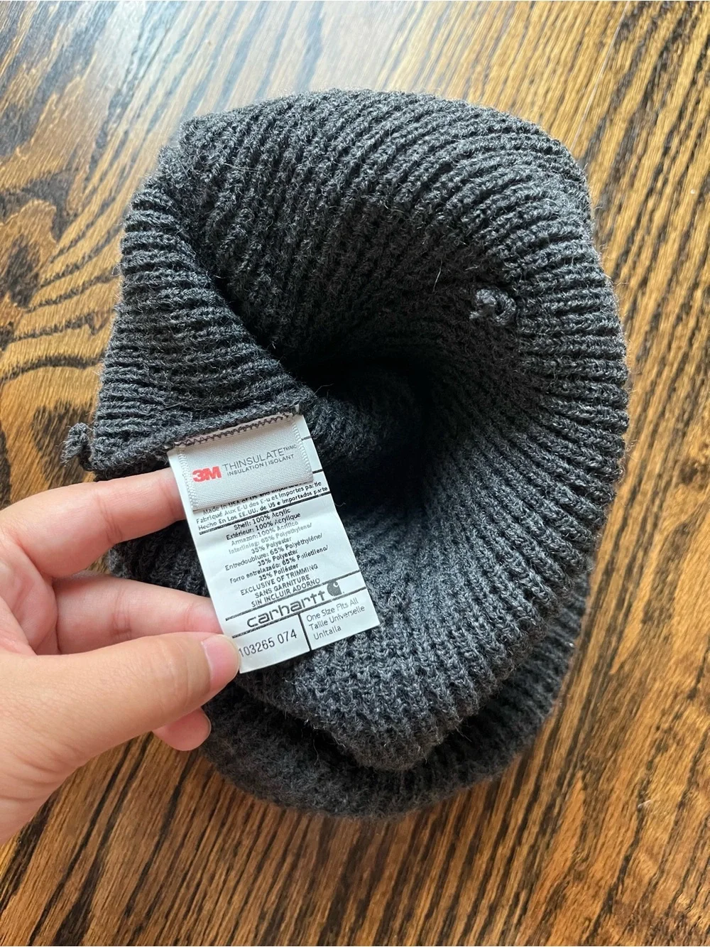 Carhartt Beanie Hat Gray (OSFA)